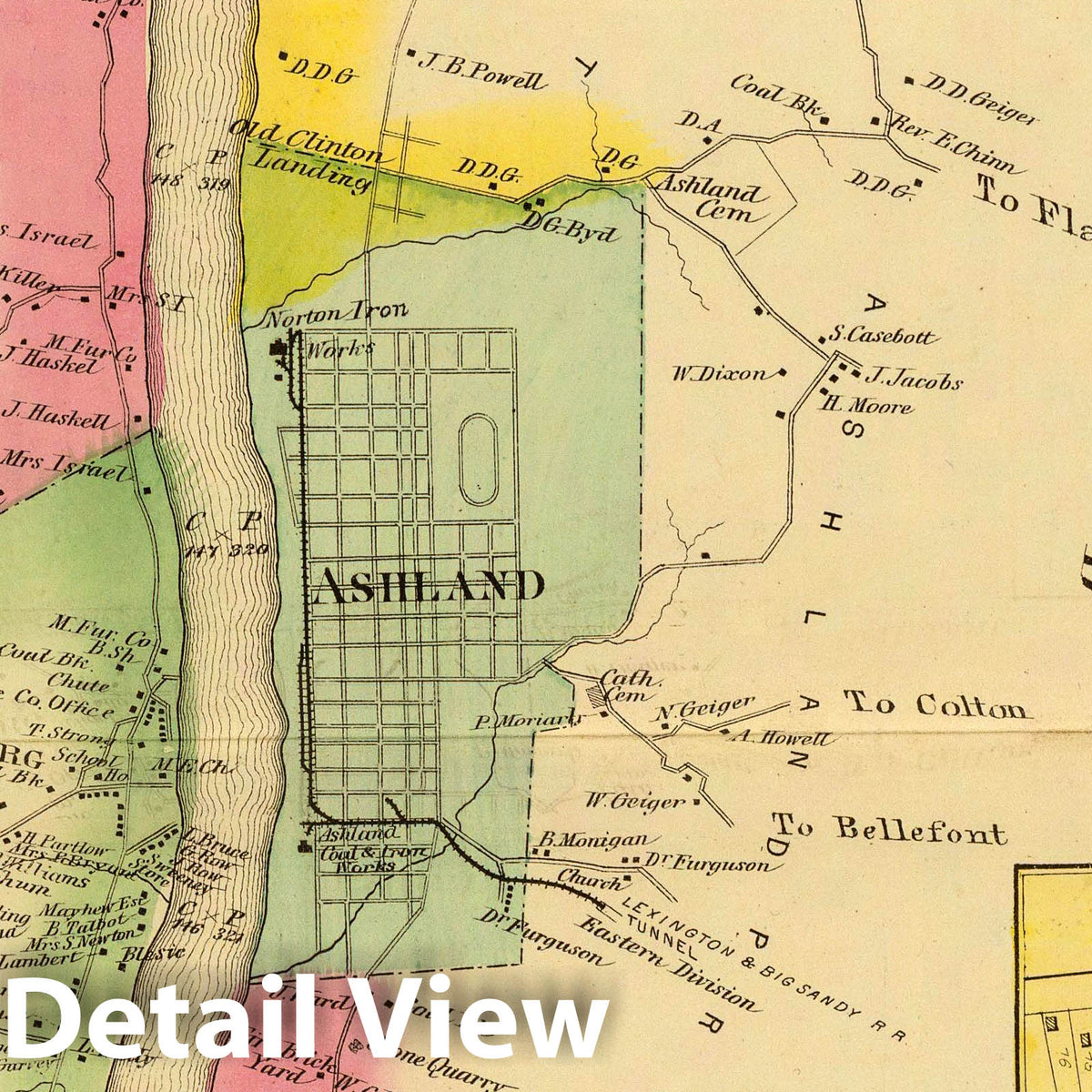 Upper Ohio River and Valley, Ohio and Kentucky - County Map, 1877