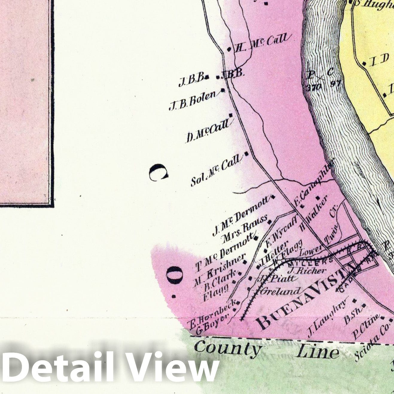 Upper Ohio River and Valley, Part XXI - County Map, 1877