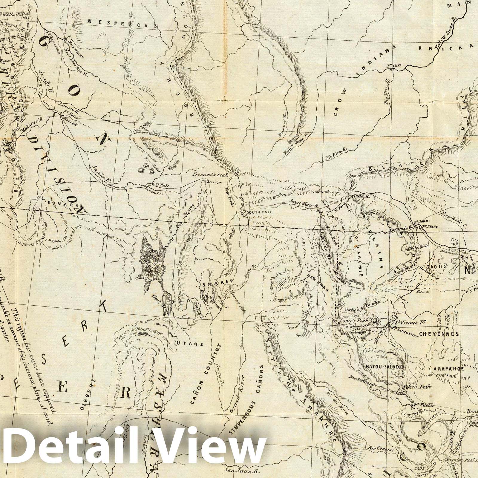 Oregon, California, New Mexico, and Texas - Geologic Map, 1846