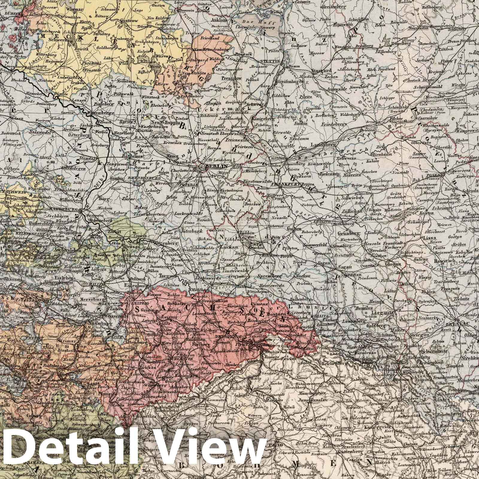 Historic Map : 1879 Prussian State and the German Empire. - Vintage Wall Art