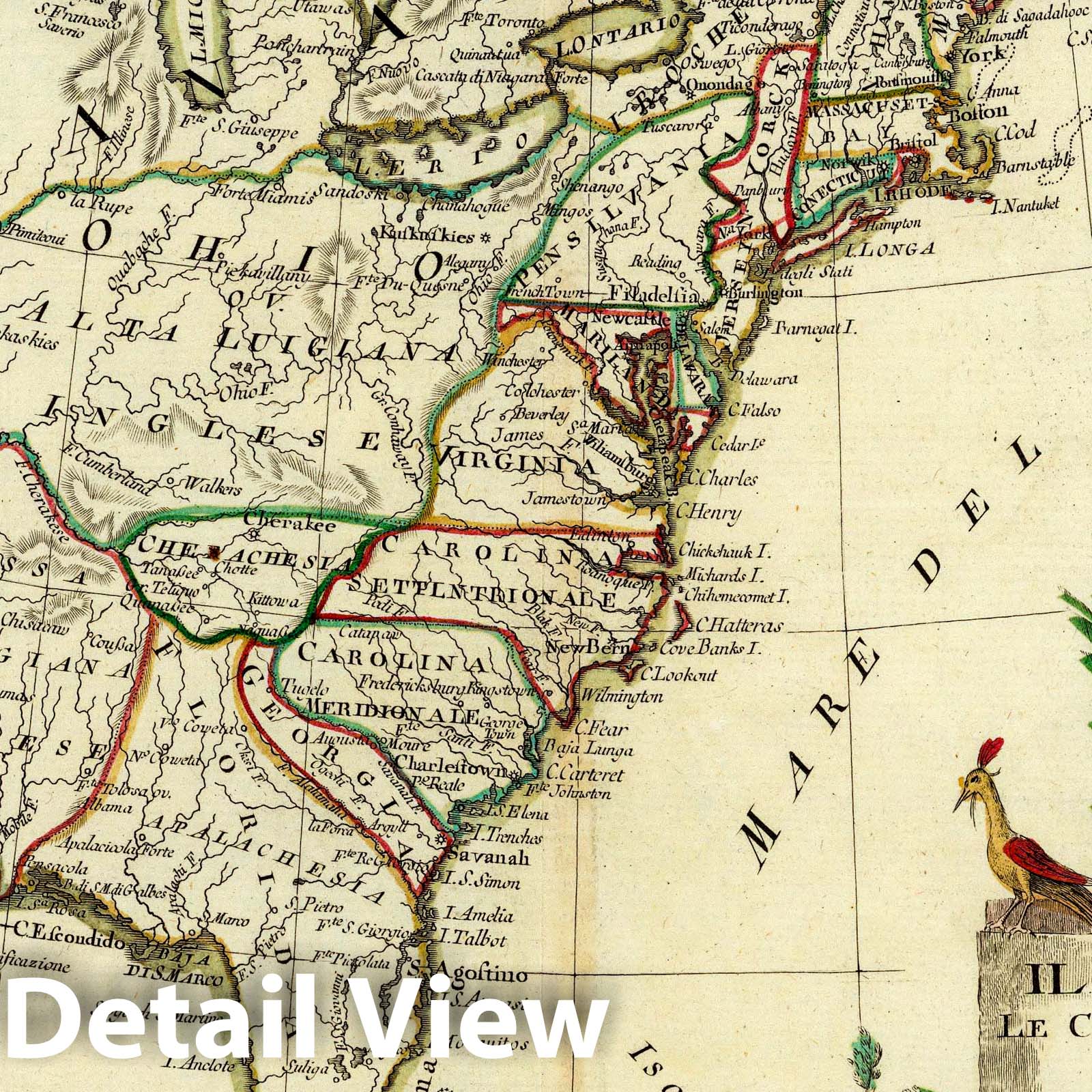 Canada, British Colonies, Louisiana, and Florida - Military Map, 1778