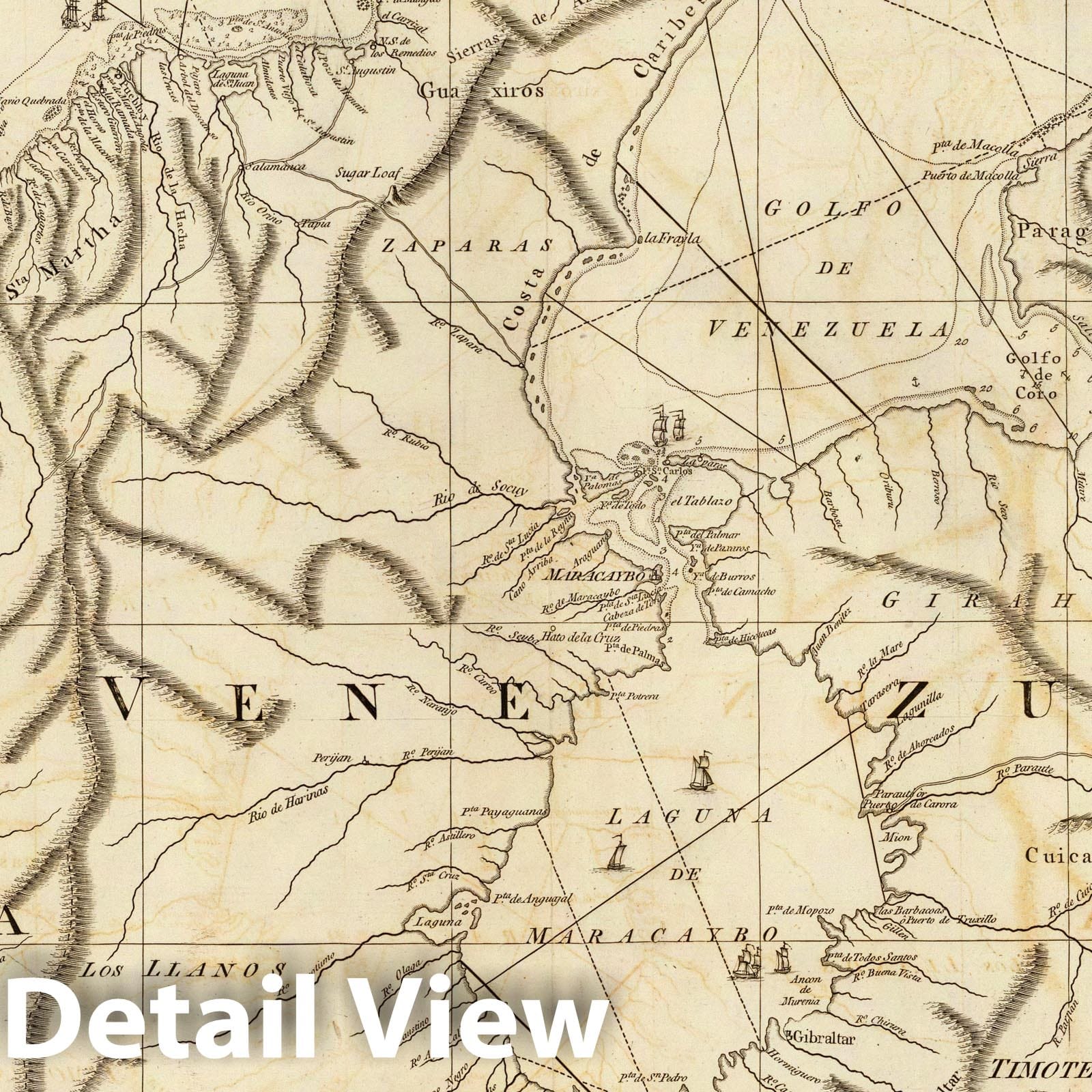 Coast of Tierra Firma from Cartagena to Golfo Triste - Nautical Chart, 1775