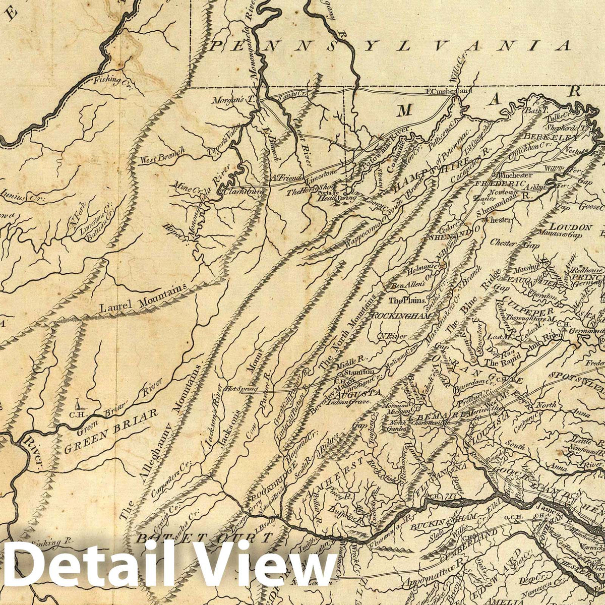 Virginia - Nautical Chart, 1795 - Historical Map Print