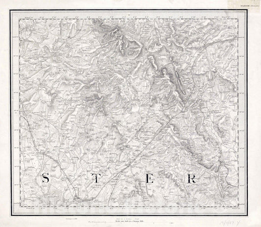 Historic Map : National Atlas - 1871 54 NW. Worcester. - Vintage Wall Art