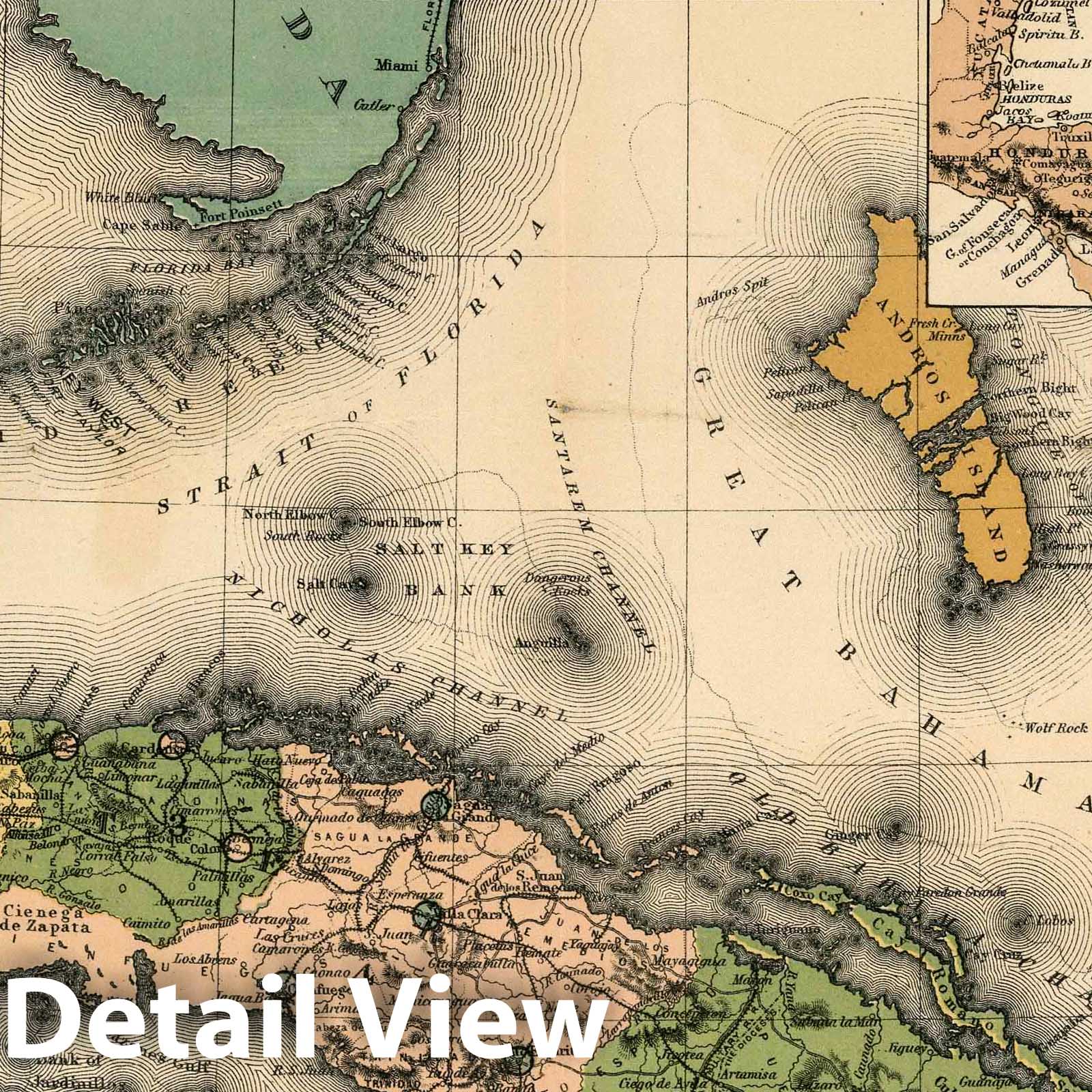 Cuba 1898 Historical Map Print - Spanish American War Cartography