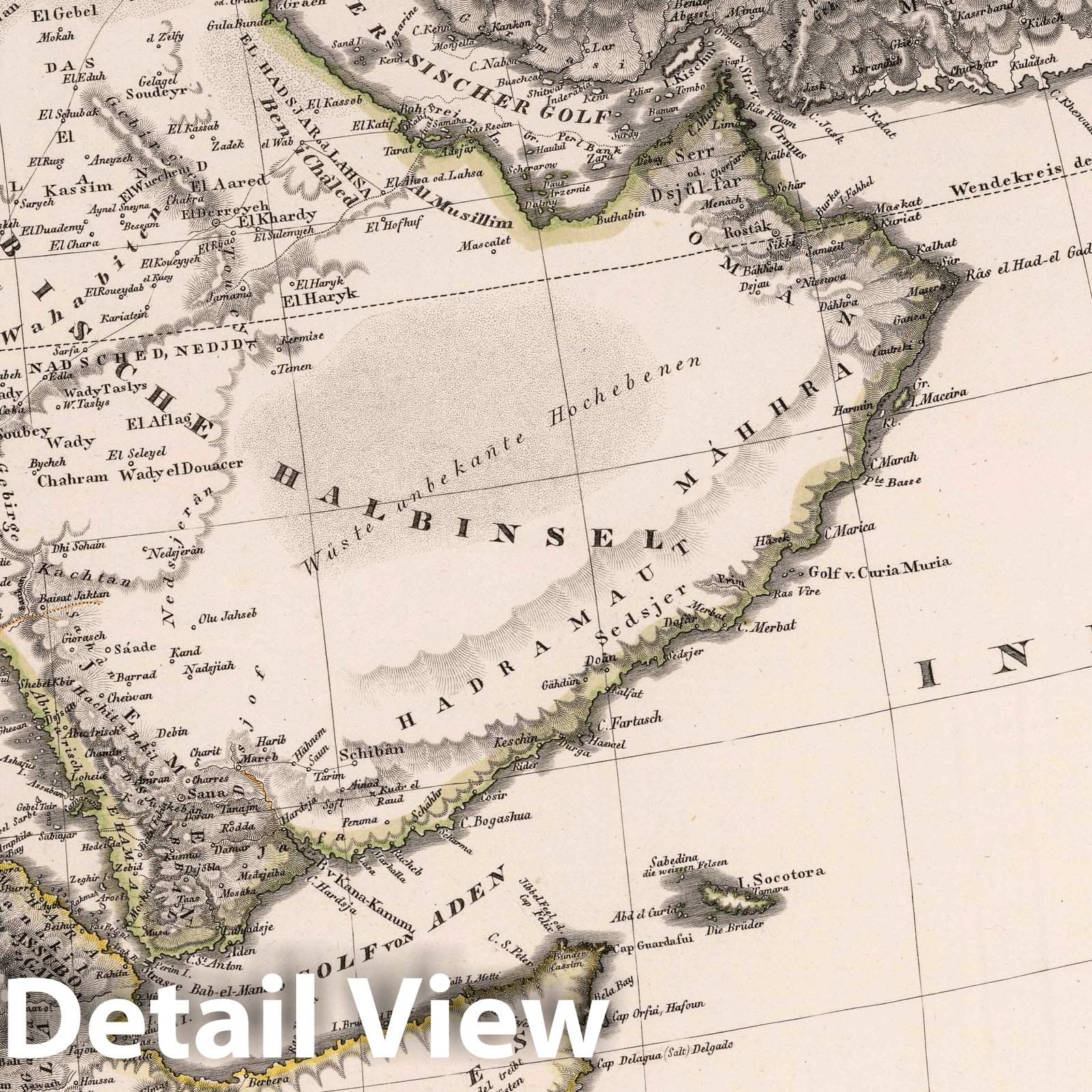 Central and North Africa and Arabia, Eastern Sheet - 1830 Historical Map Print