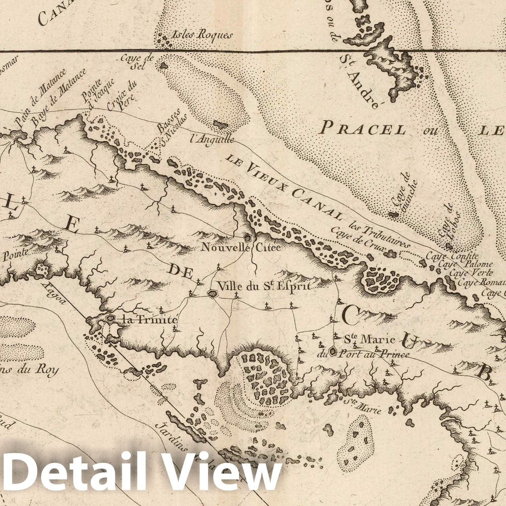Historic Map : Cuba, Florida, 1764 Isle de Cube. , Vintage Wall Art