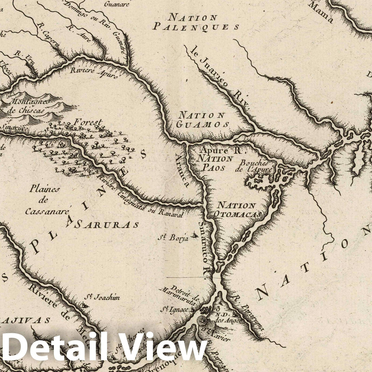 Orinoco River - Nautical Chart, 1764 - Historical Map Print