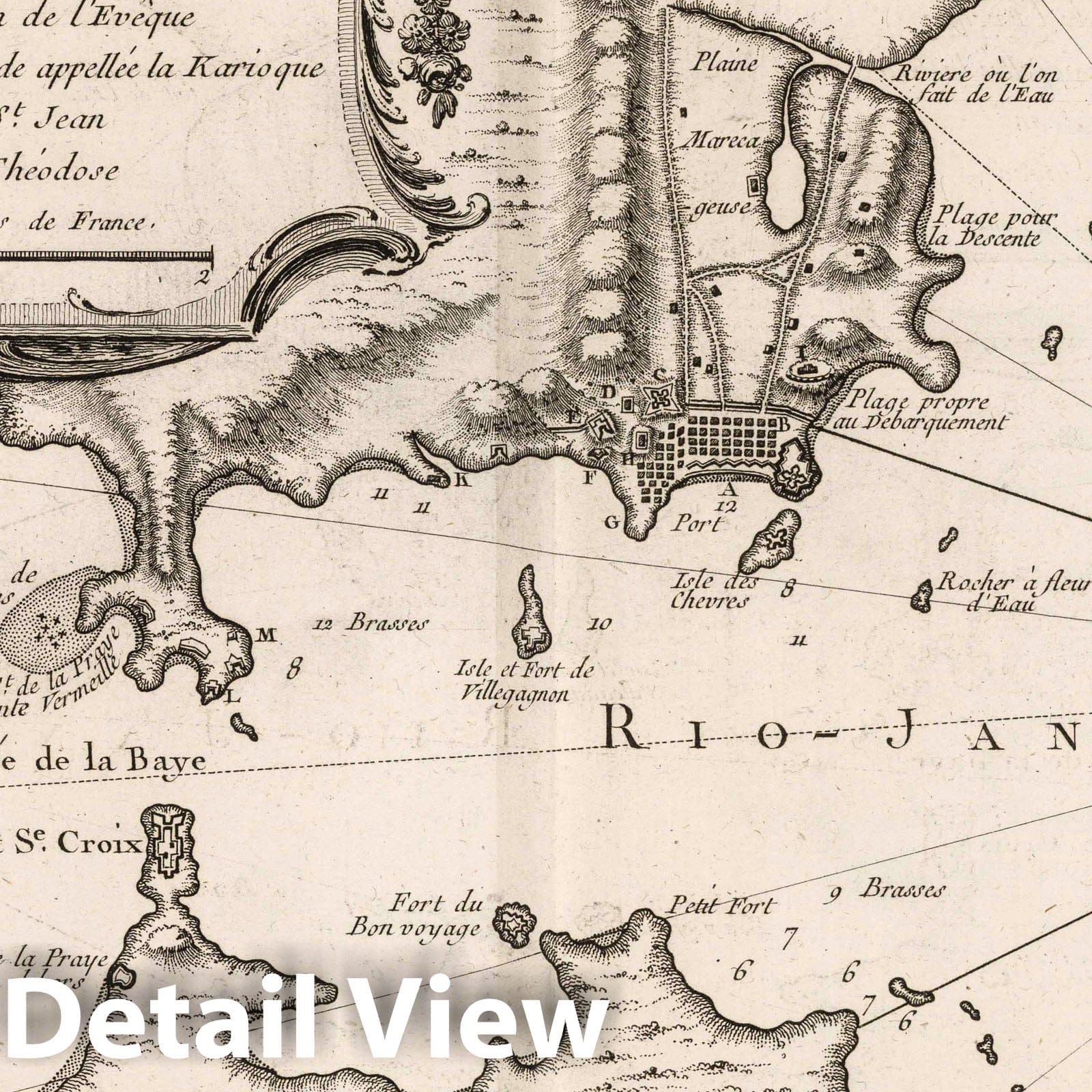 Rio de Janeiro, Brazil - Nautical Chart, 1764 - Historical Map Print