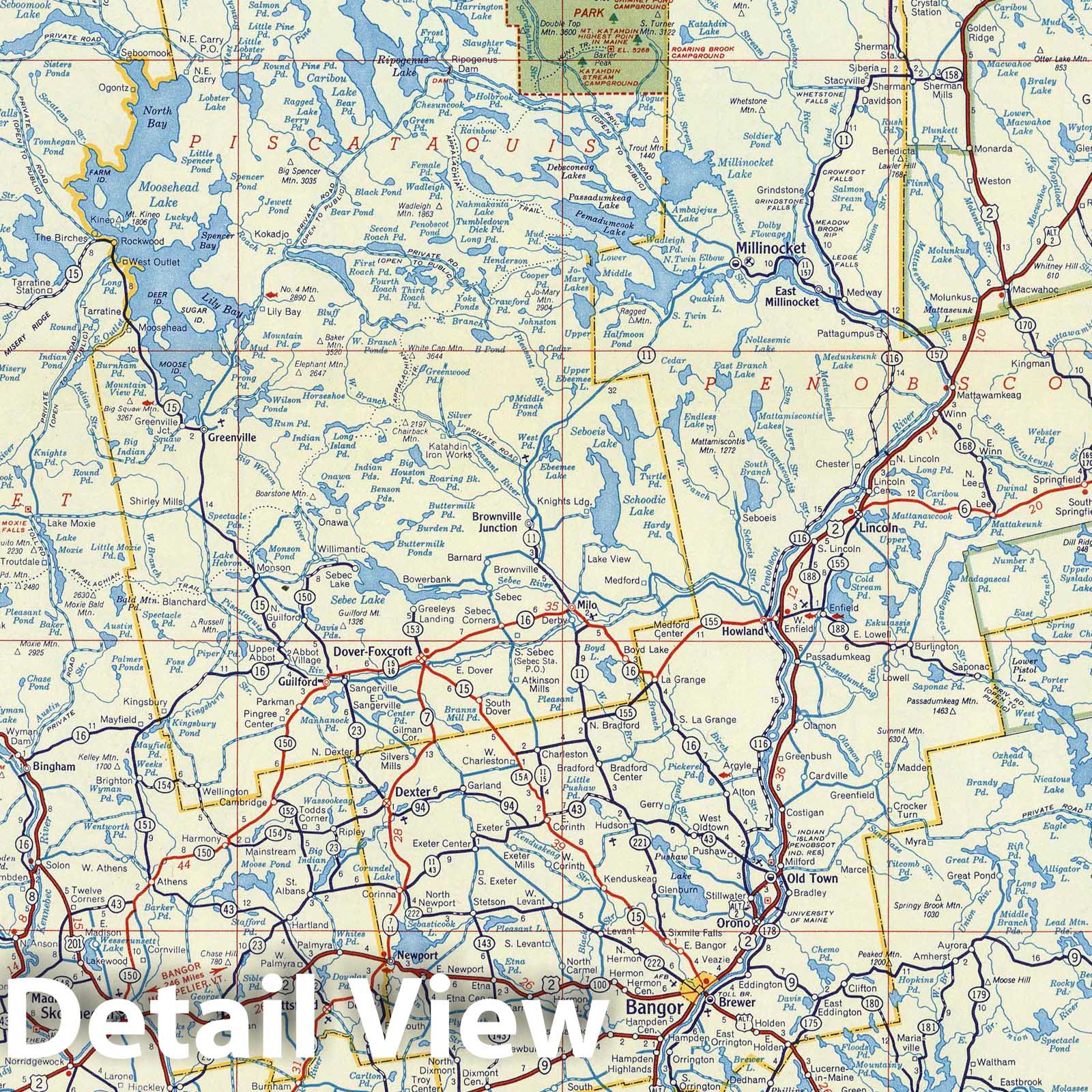 Maine and Maritime Provinces - Road Map, 1956 - Shell Highway Map