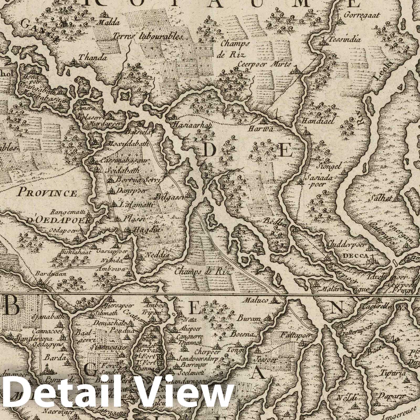 Bengal - Nautical Chart, 1764 - Historical Map Print