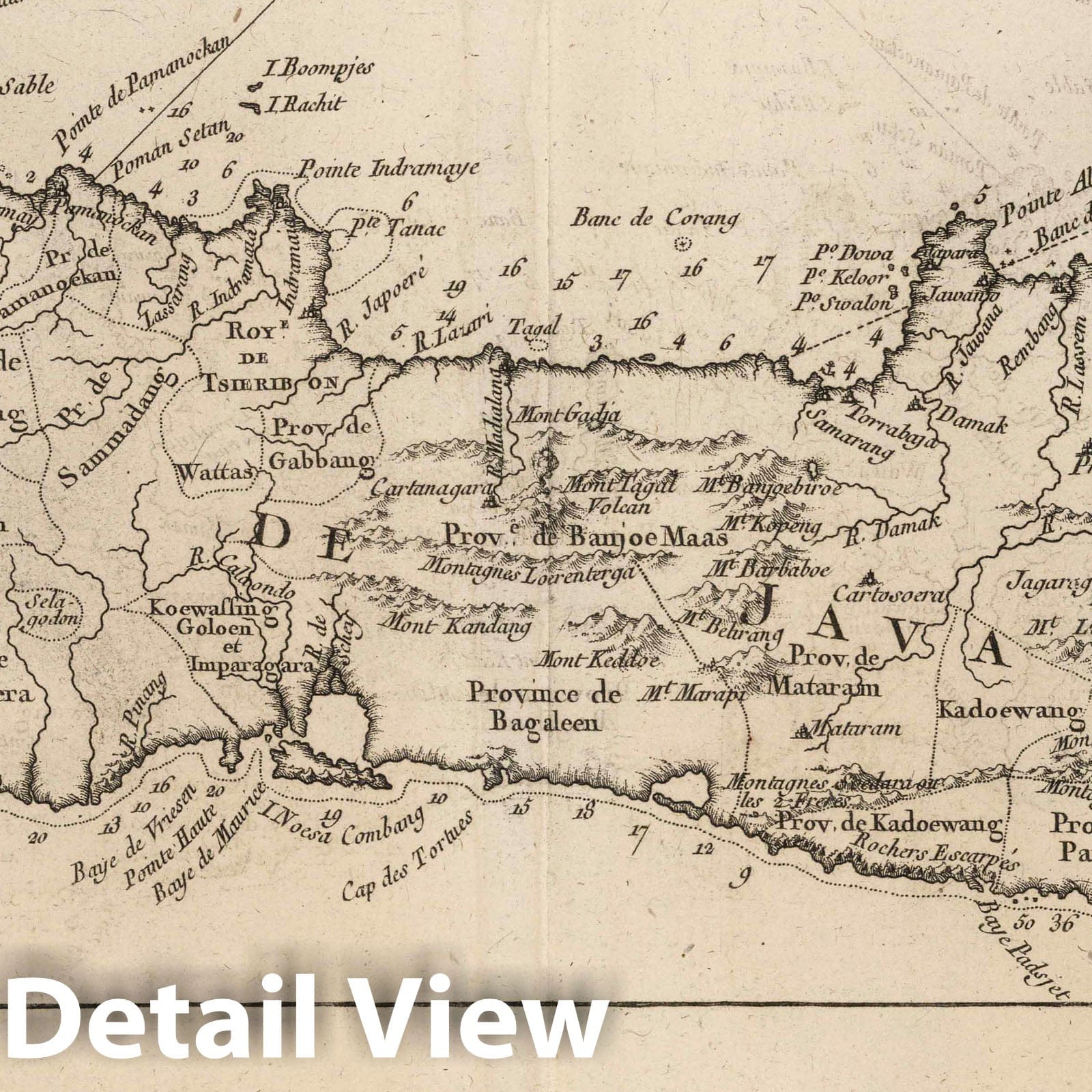Java, Indonesia - Nautical Chart, 1764 - Historical Map Print