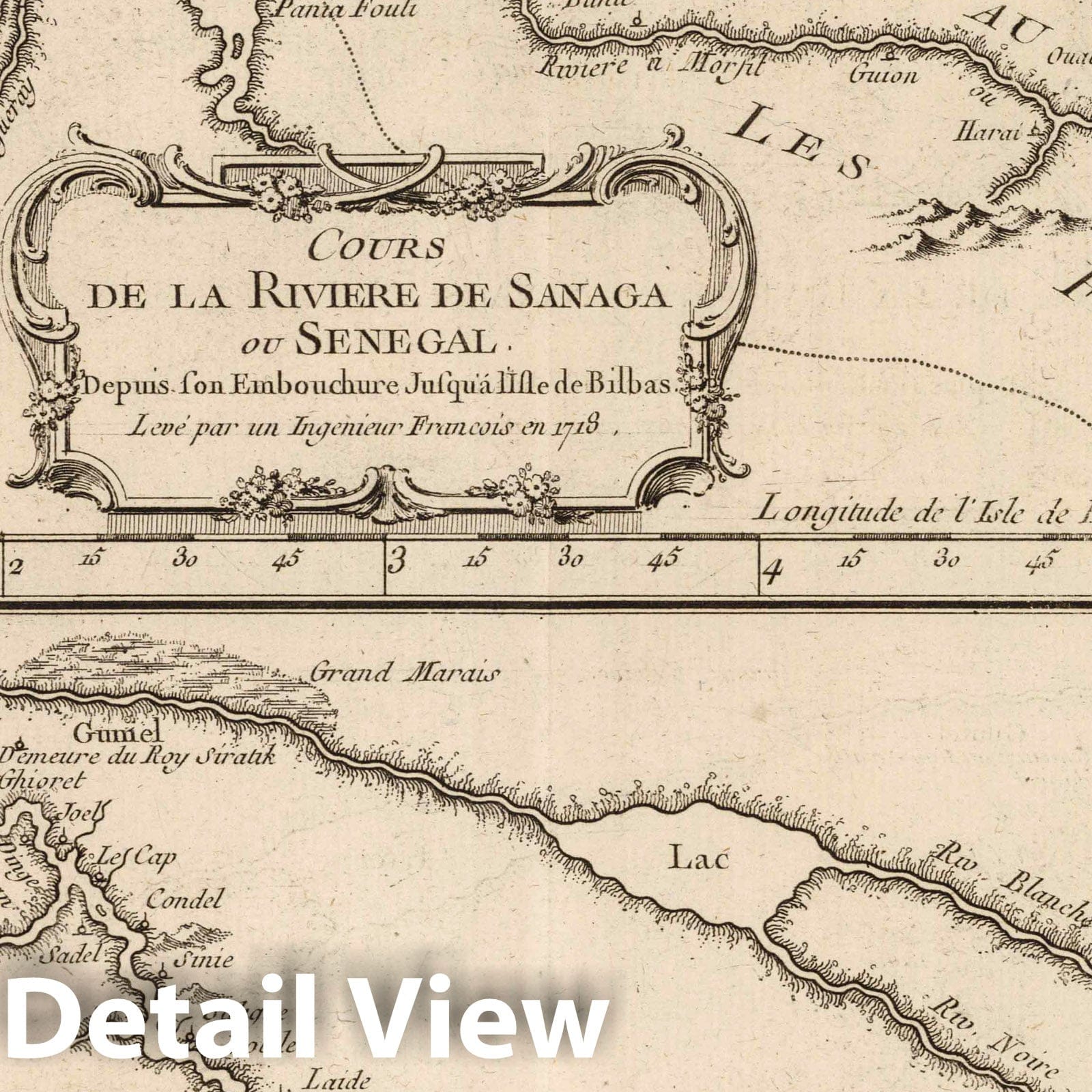 Senegal River - Nautical Chart, 1764 - Historical Map Print