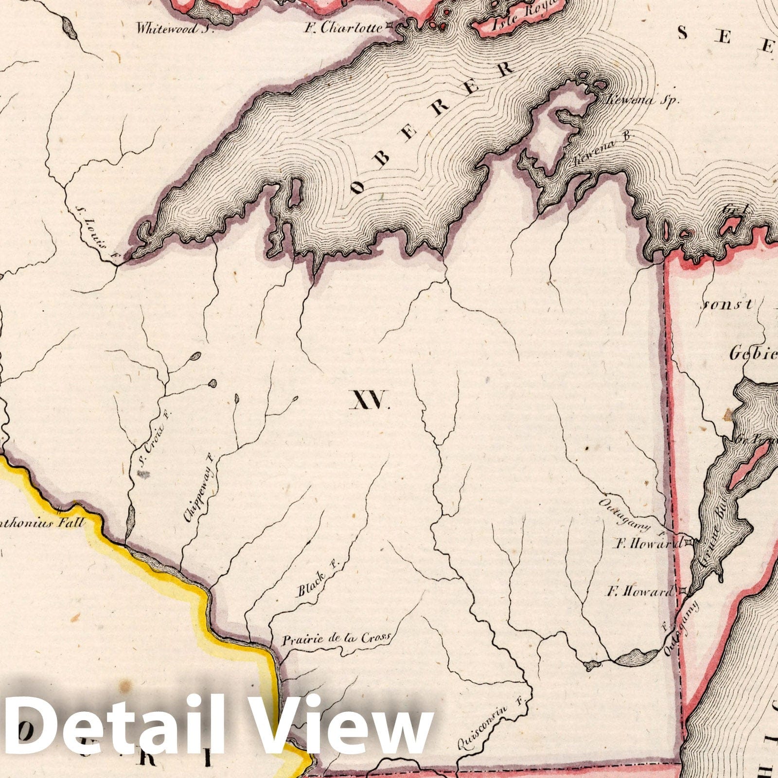 United States 1830 - Historical Map Print from Von Schlieben's Atlas
