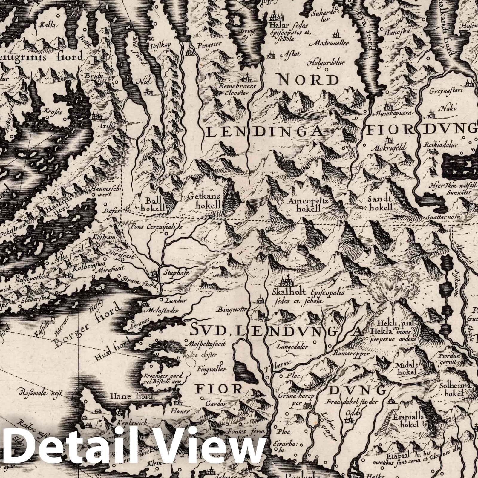 Iceland, 1630 - Historical Map Print