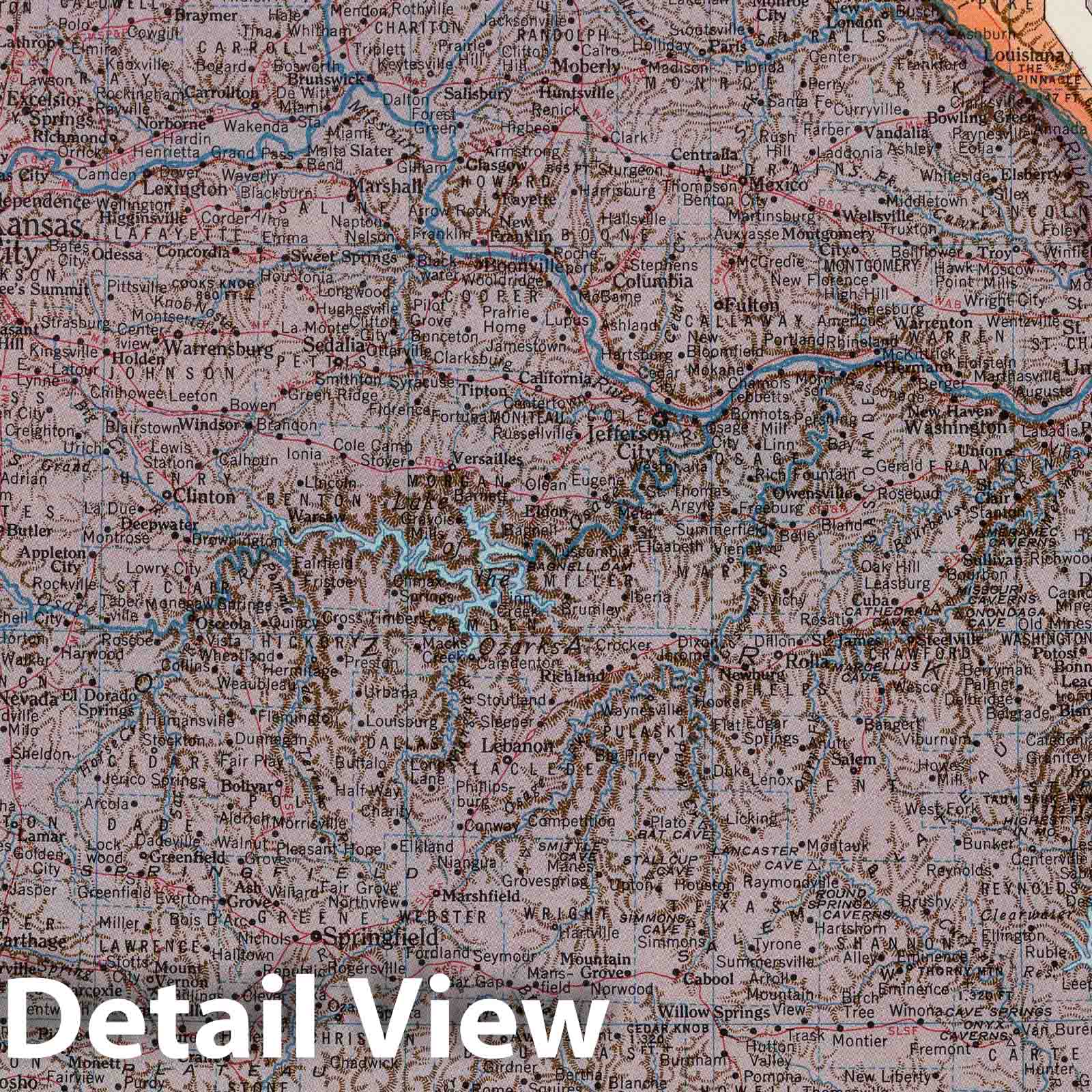 Missouri - Geologic Map, 1953 - Historical Map Print