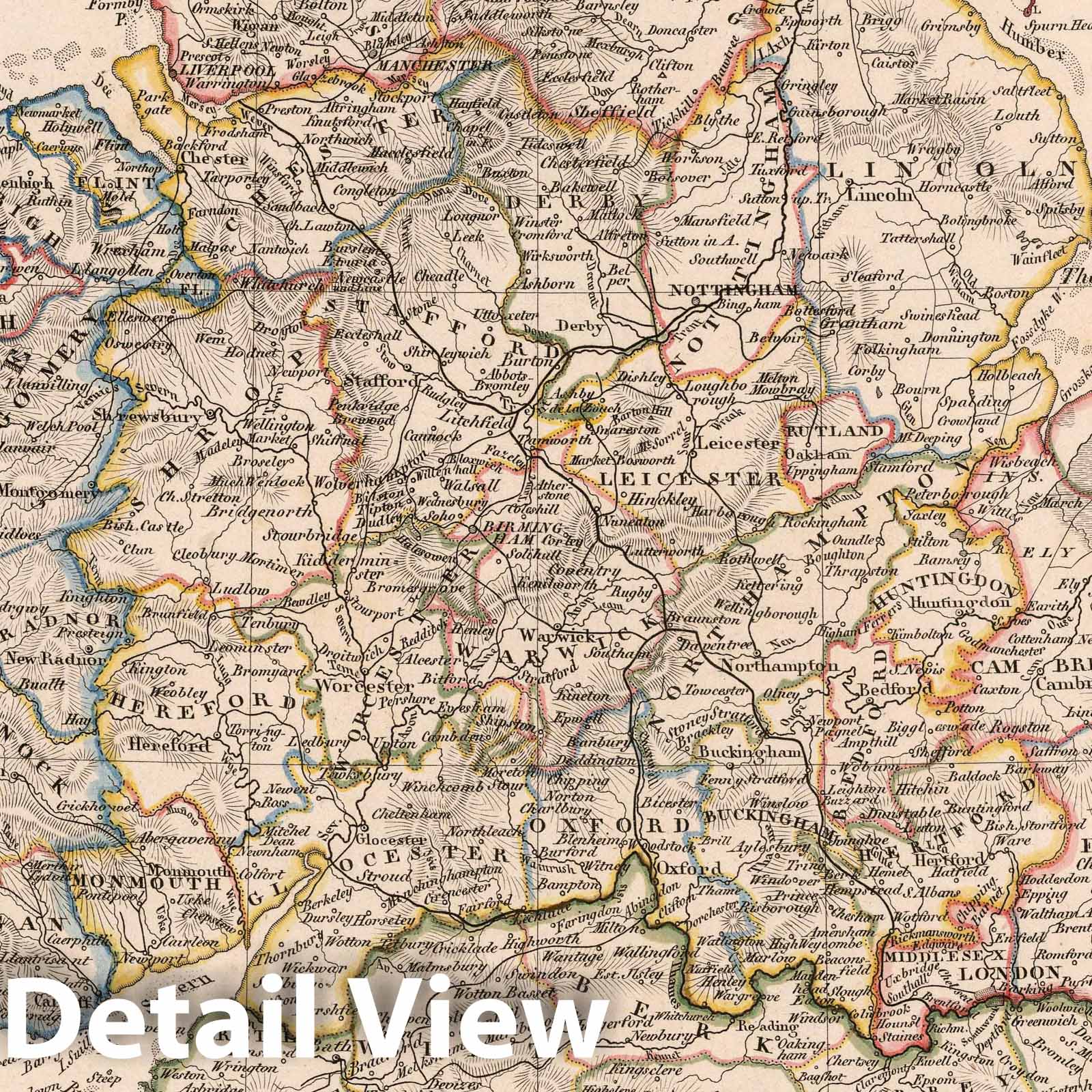 England, 1817 - Historical Map Print