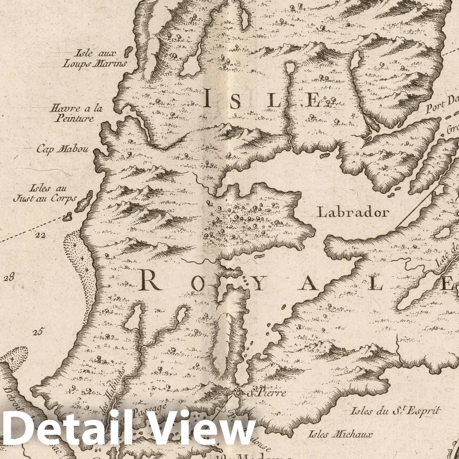 Isle Royale, Gulf of St. Lawrence - Nautical Chart, 1764