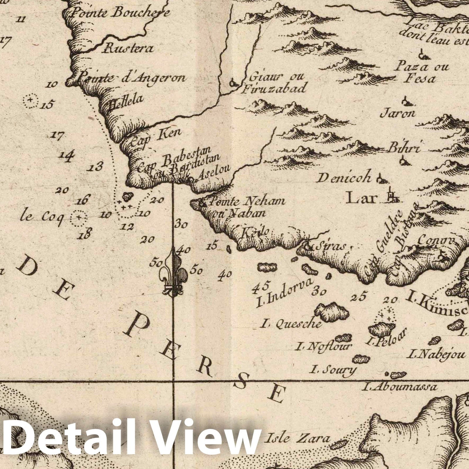 Persian Gulf - Nautical Chart, 1764 - Historical Map Print