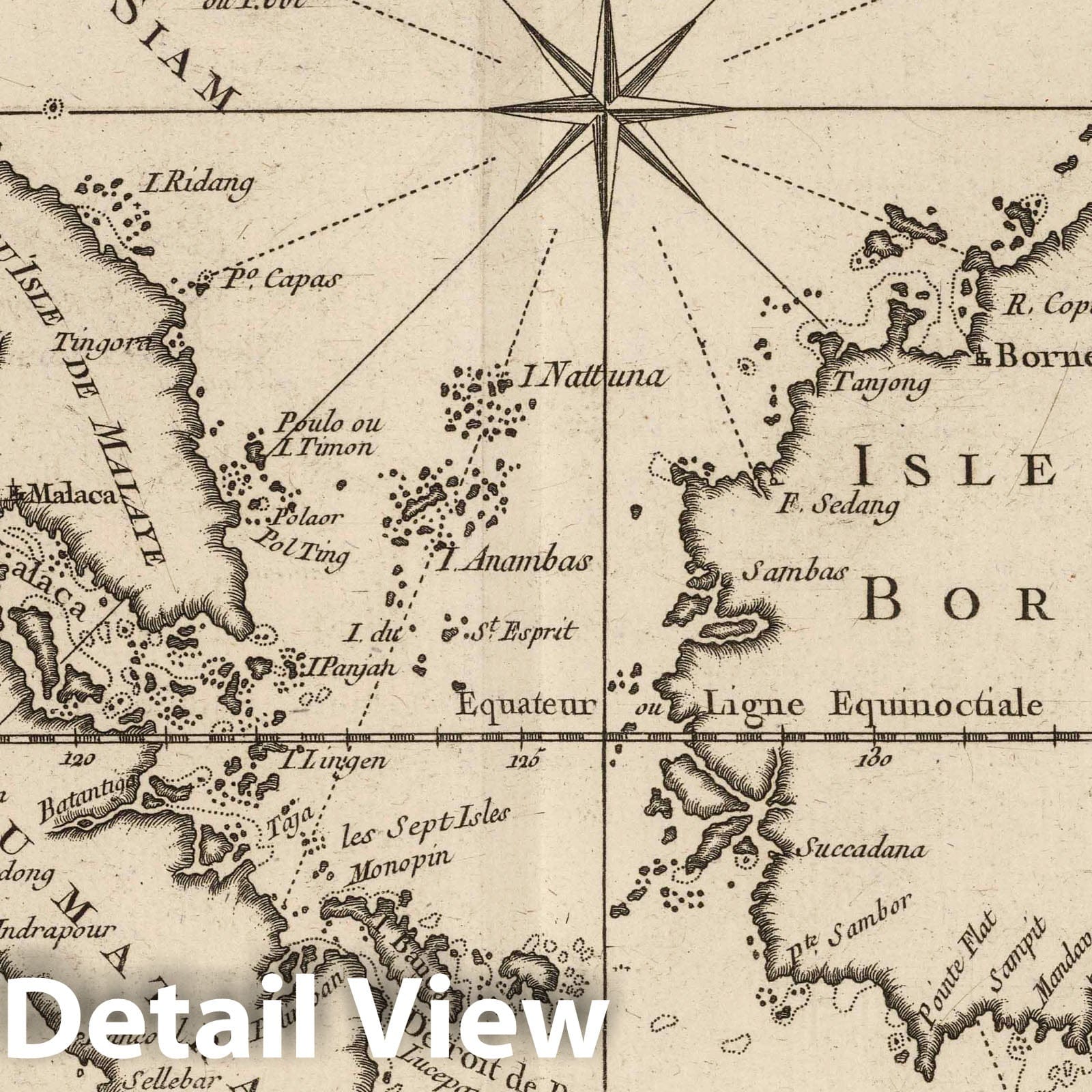 Java, Sumatra, Borneo & Straits of Sunda - 1764 Nautical Chart by Bellin