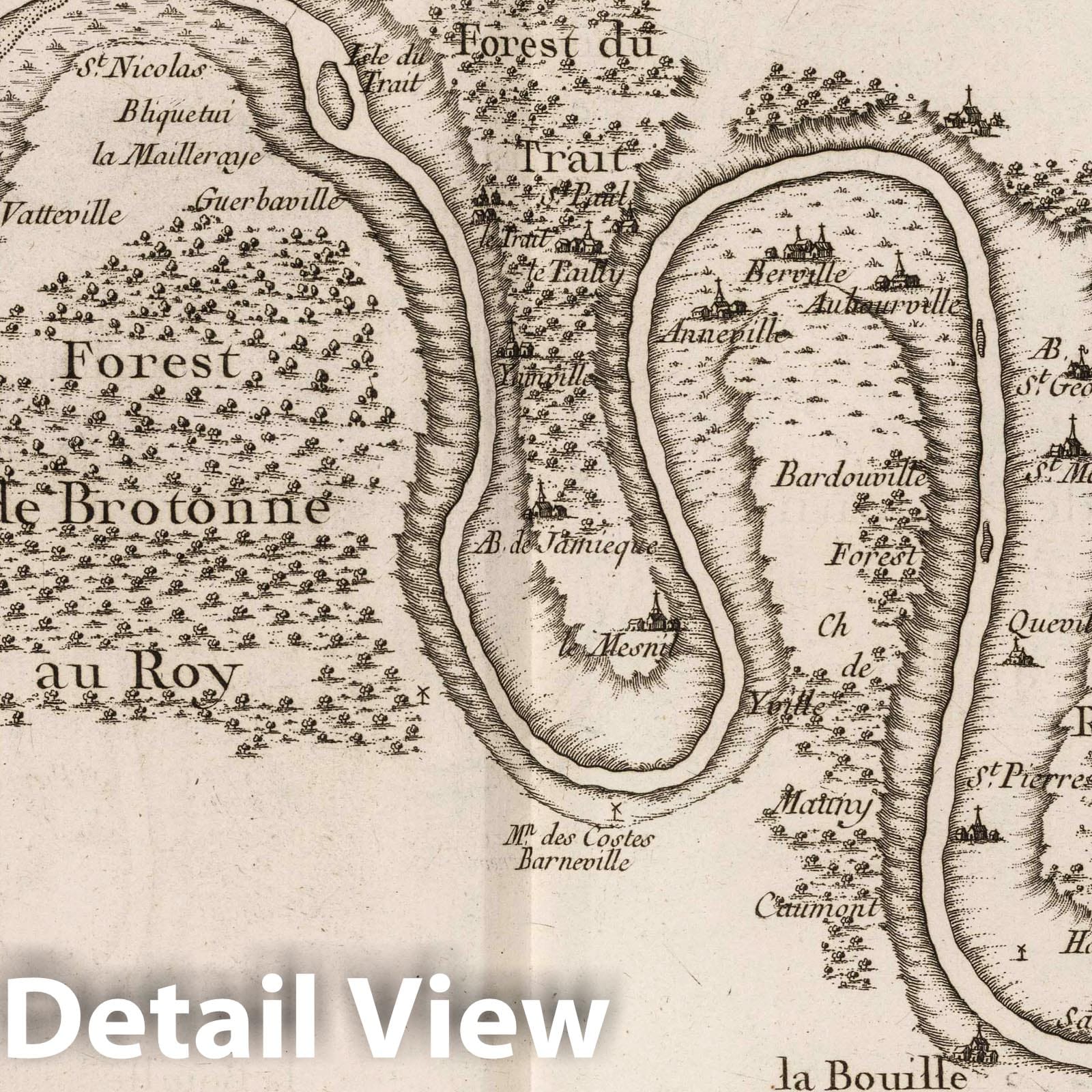 Seine River, France - Nautical Chart, 1764 - Historical Map Print