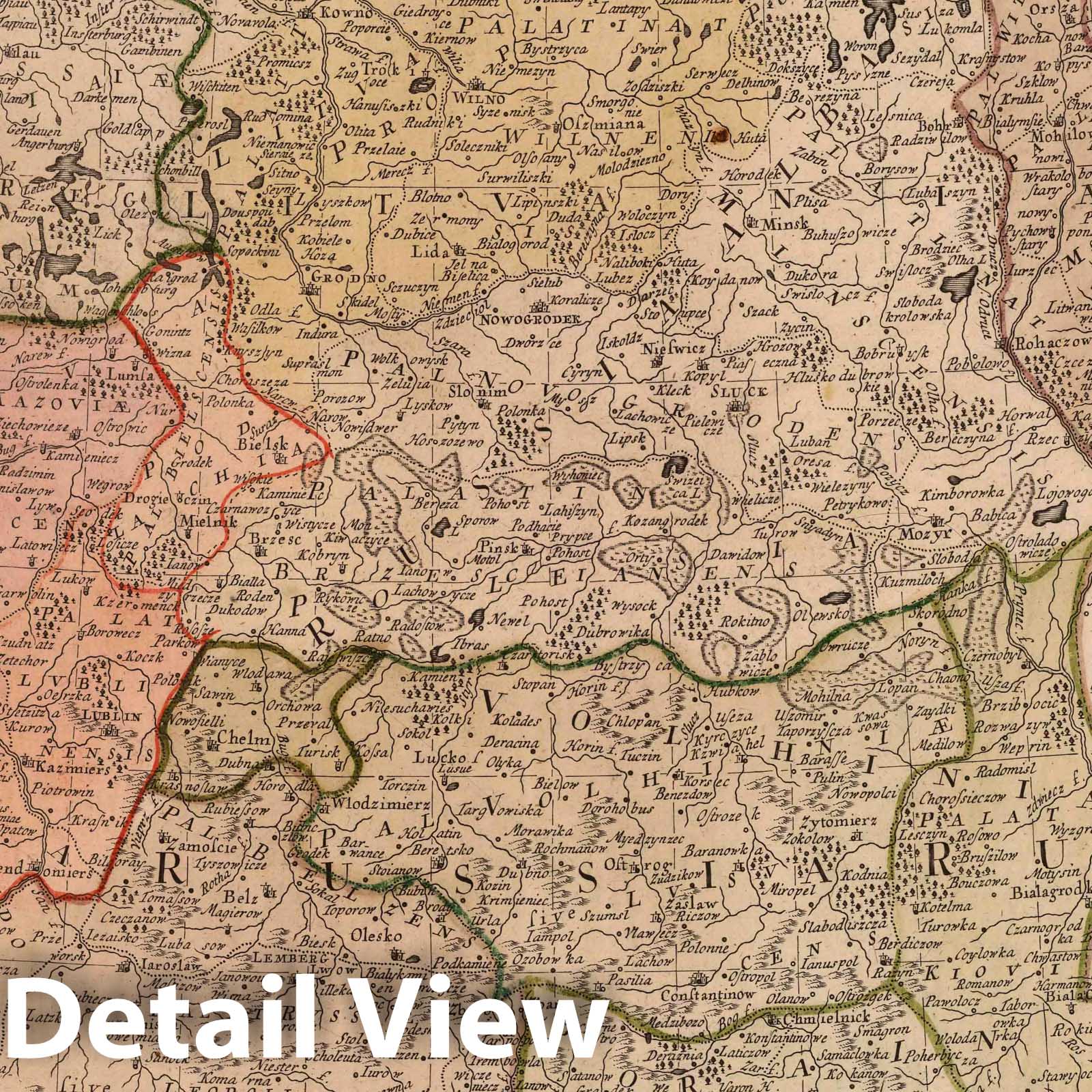 Poland, 1773 - Historical Map Print - Hand-Colored Atlas Plate