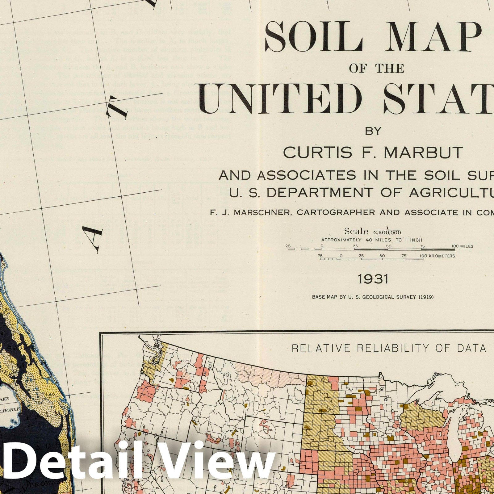 United States Soil Map - Section 9, 1931 - Historical Map Print
