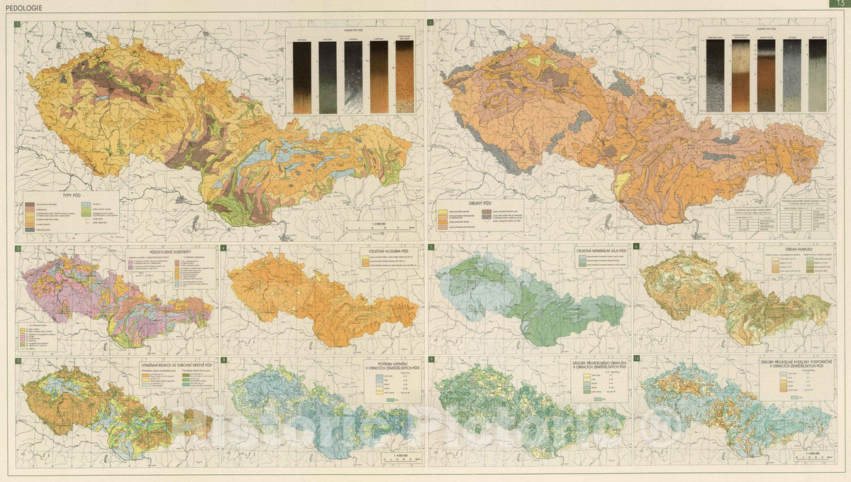 Historic Map : National Atlas - 1966 Pedology. - Vintage Wall Art