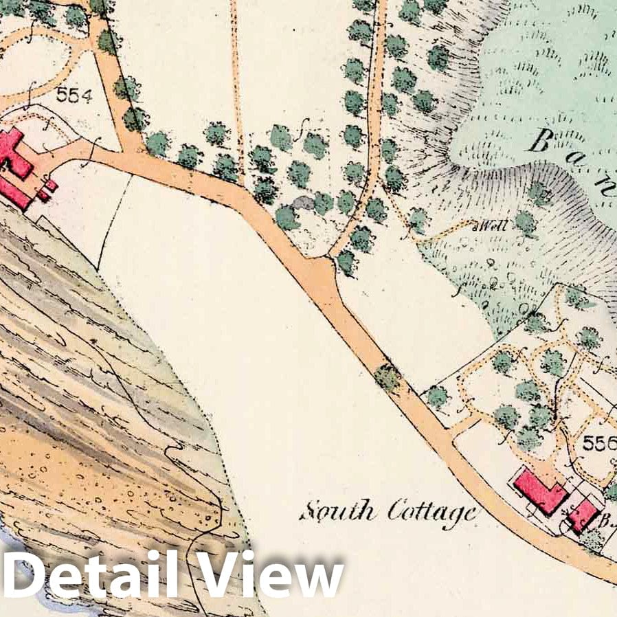 Historic Map : Survey Book - 1857 Specimen by the Anastatic process, transferred from a tracing - Vintage Wall Art