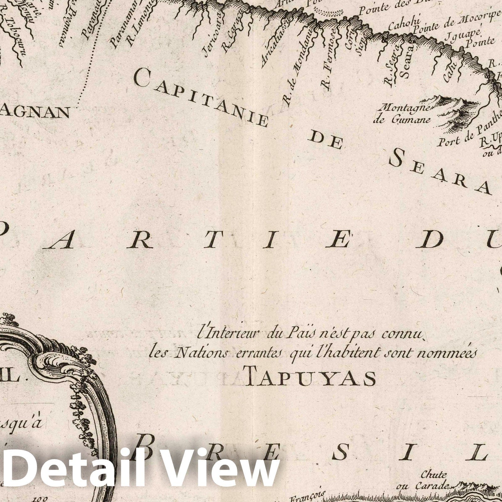 Brazil from Amazon River to Bay of All Saints - Nautical Chart, 1764