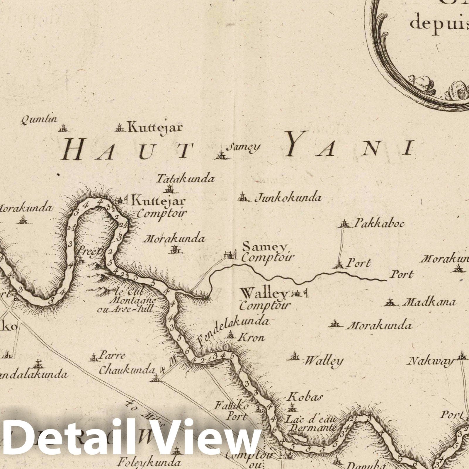 Gambia River - Nautical Chart, 1764 - Historical Map Print