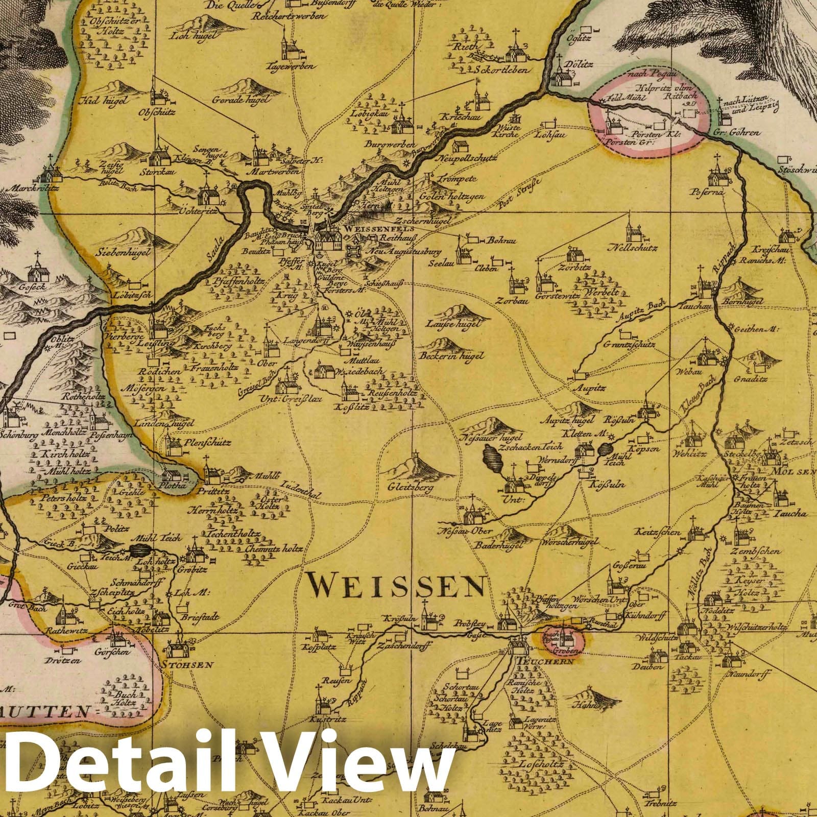 Weissenfels, 1788 - Historical Map Print