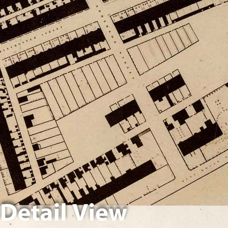 South Shields - Survey Map, 1857 - Historical Map Print