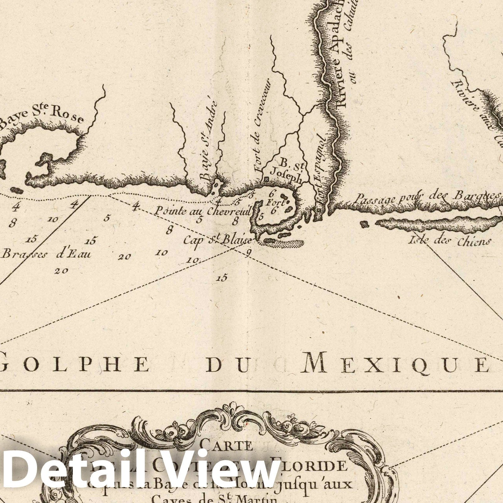 Map of the Florida Coast from Mobile Bay to the Keys of Saint Martin - 1764 Nautical Chart