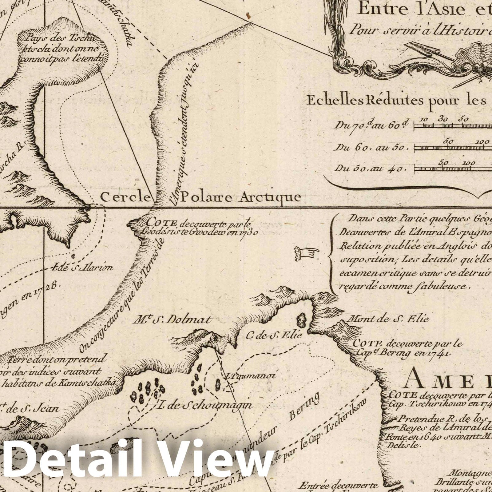 Russian Discoveries Between Asia and America - Nautical Chart, 1764