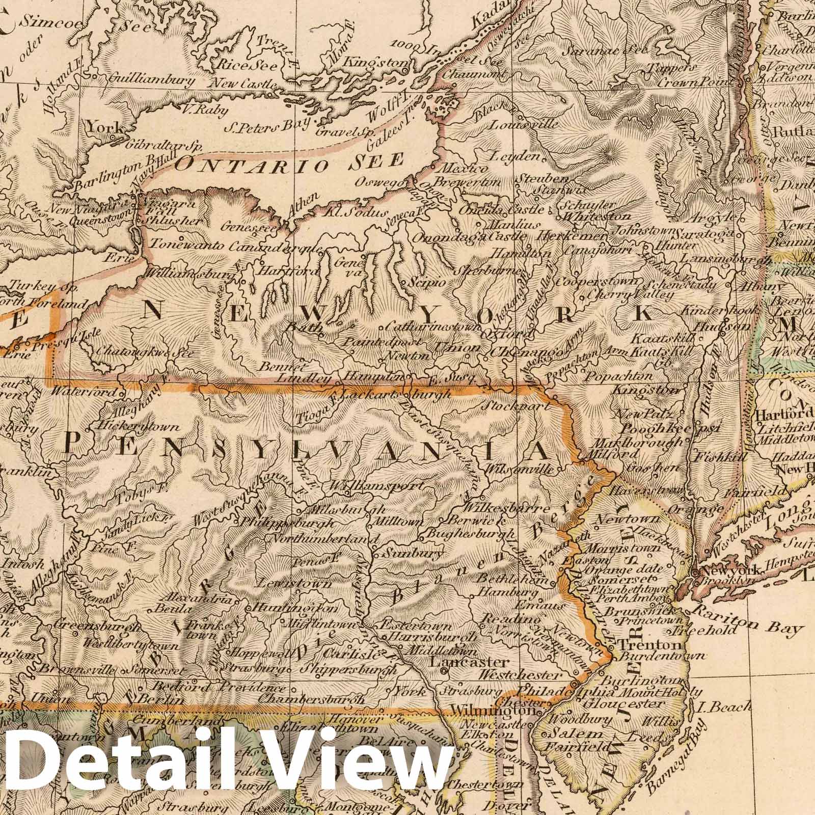Northern United States 1817 - Historical Map Print