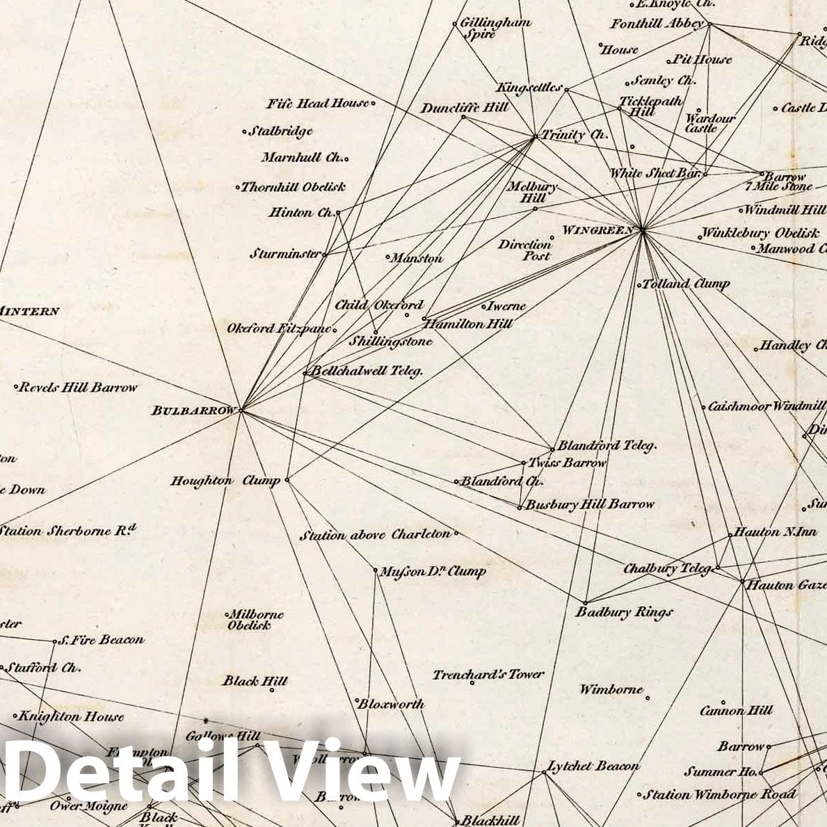 Horsetshire, England - Plate No. VI, 1811 - Historical Survey Map Print