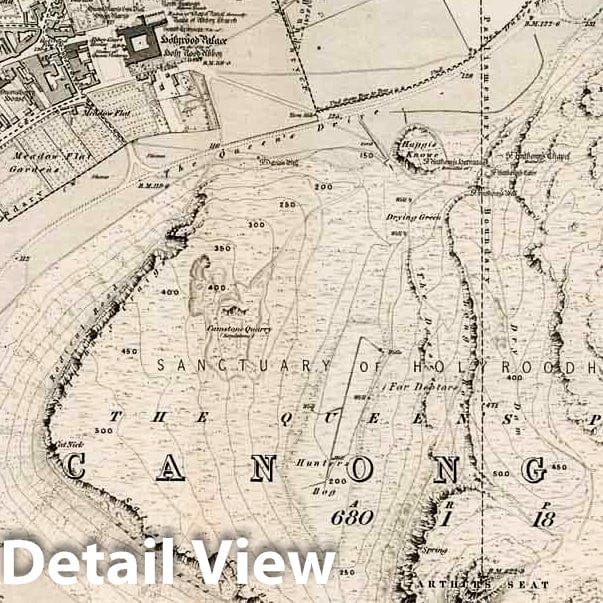 England - Principal Triangulation, 1858 - Historical Map Print