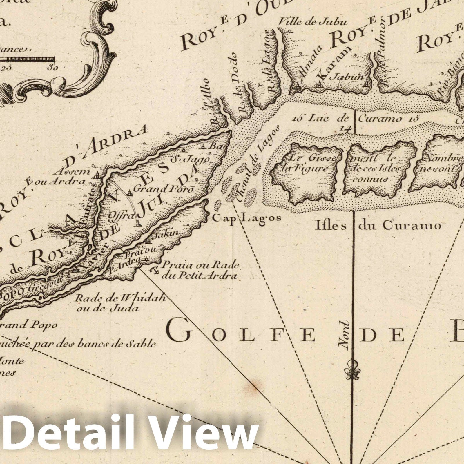 Gulf of Benin and Guinea Coast - Nautical Chart, 1764 - Historical Map Print