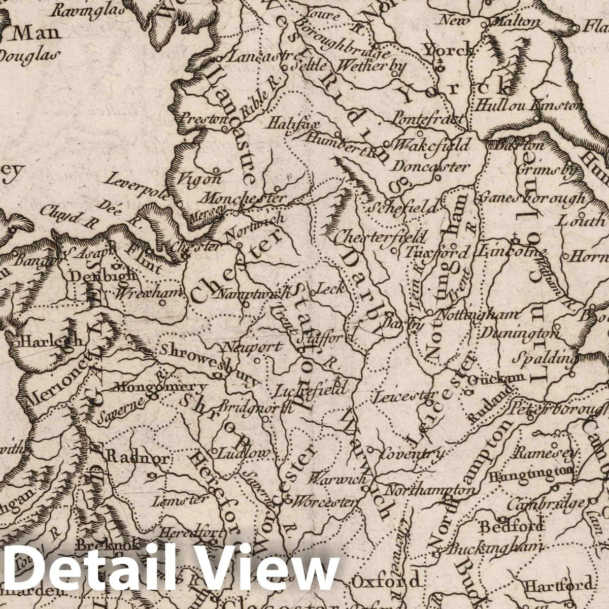 England - Nautical Chart, 1764 - Bellin Maritime Map Print