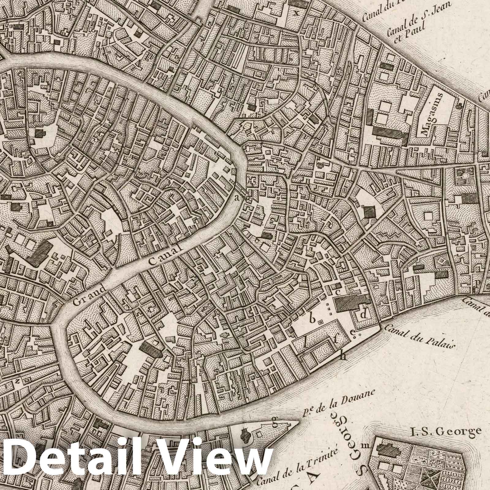 Venice, Italy - Nautical Chart, 1764 - Historical Map Print