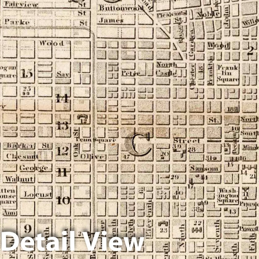 Philadelphia and Environs - Railroad Map, 1839