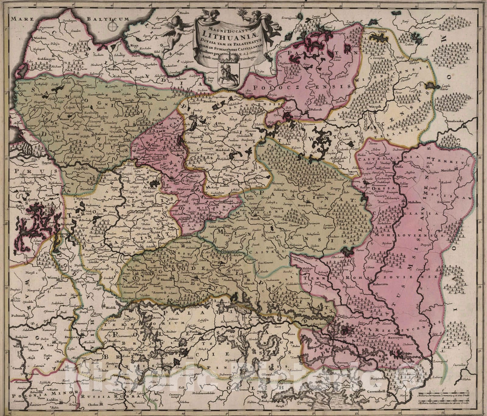 Lithuania, 1788 - Historical Map Print