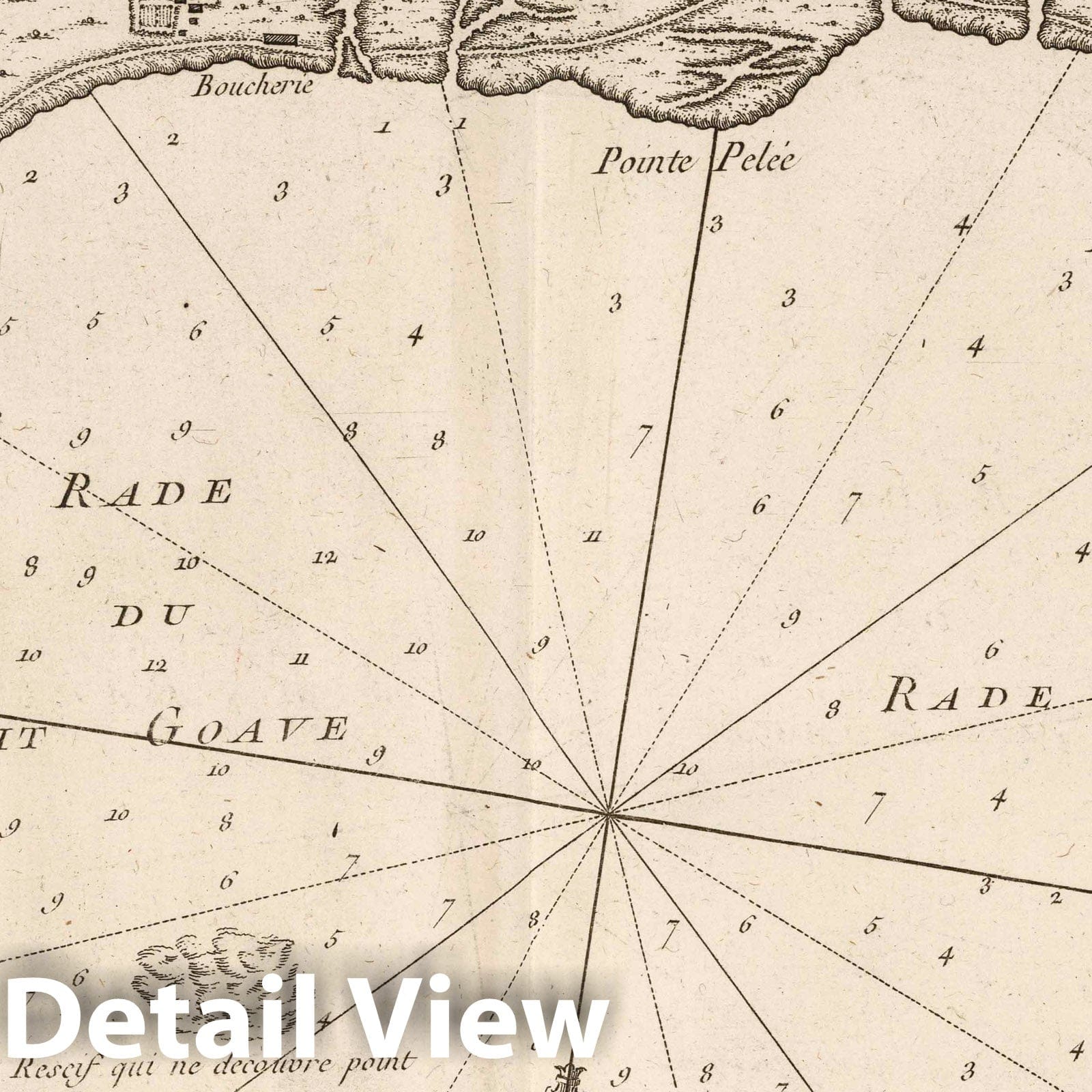 Petit Goave, Haiti - Nautical Chart, 1764 - Historical Map Print