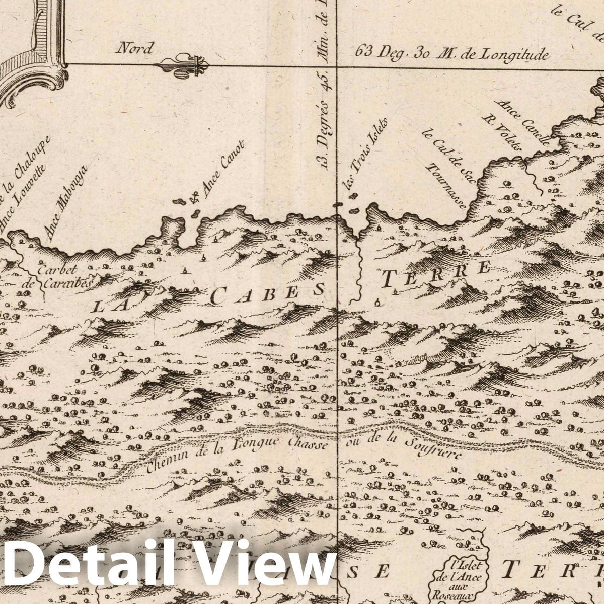 Saint Lucia - Nautical Chart, 1764 - Historical Map Print