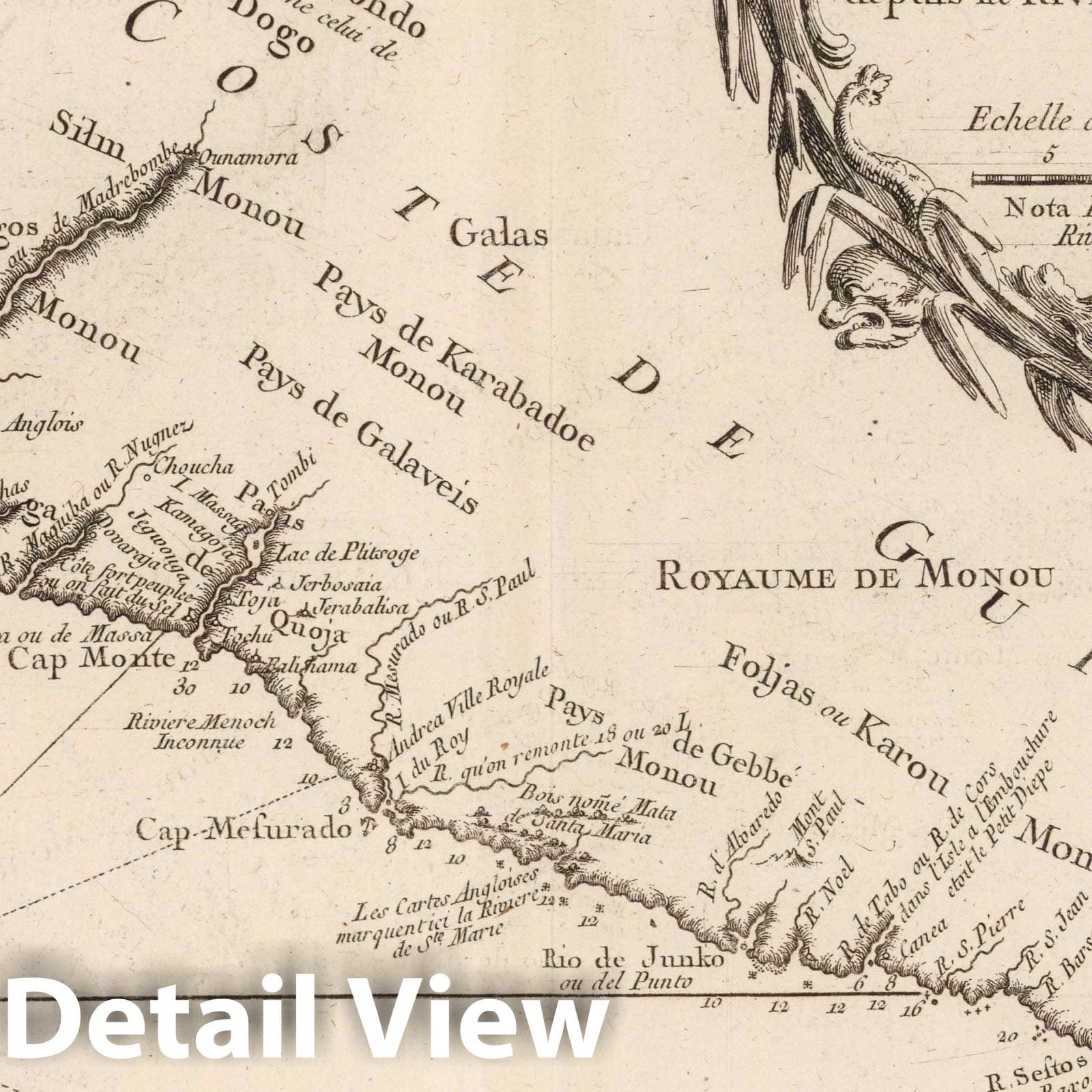 Sierra Leone to Cape Palmas Nautical Chart 1764 - Historical Maritime Map Print
