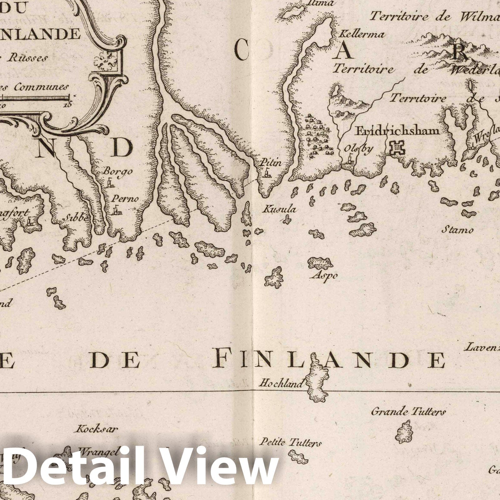 Gulf of Finland - Nautical Chart, 1764 - Historical Map Print