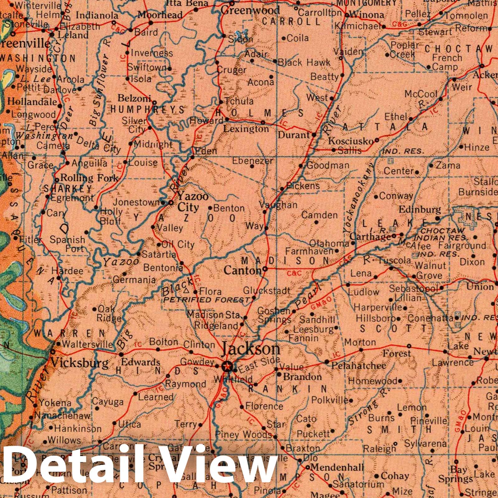 Mississippi, Vicinity of Biloxi - Geologic Map, 1953 - World Geo-graphic Atlas