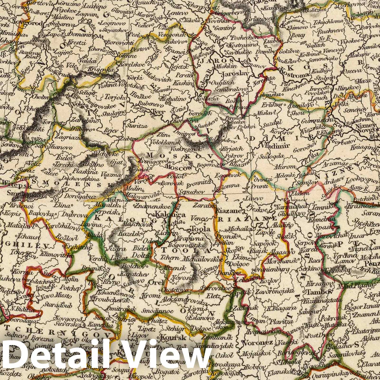 Russia in Europe - River Map, 1817 - Arrowsmith Atlas Print