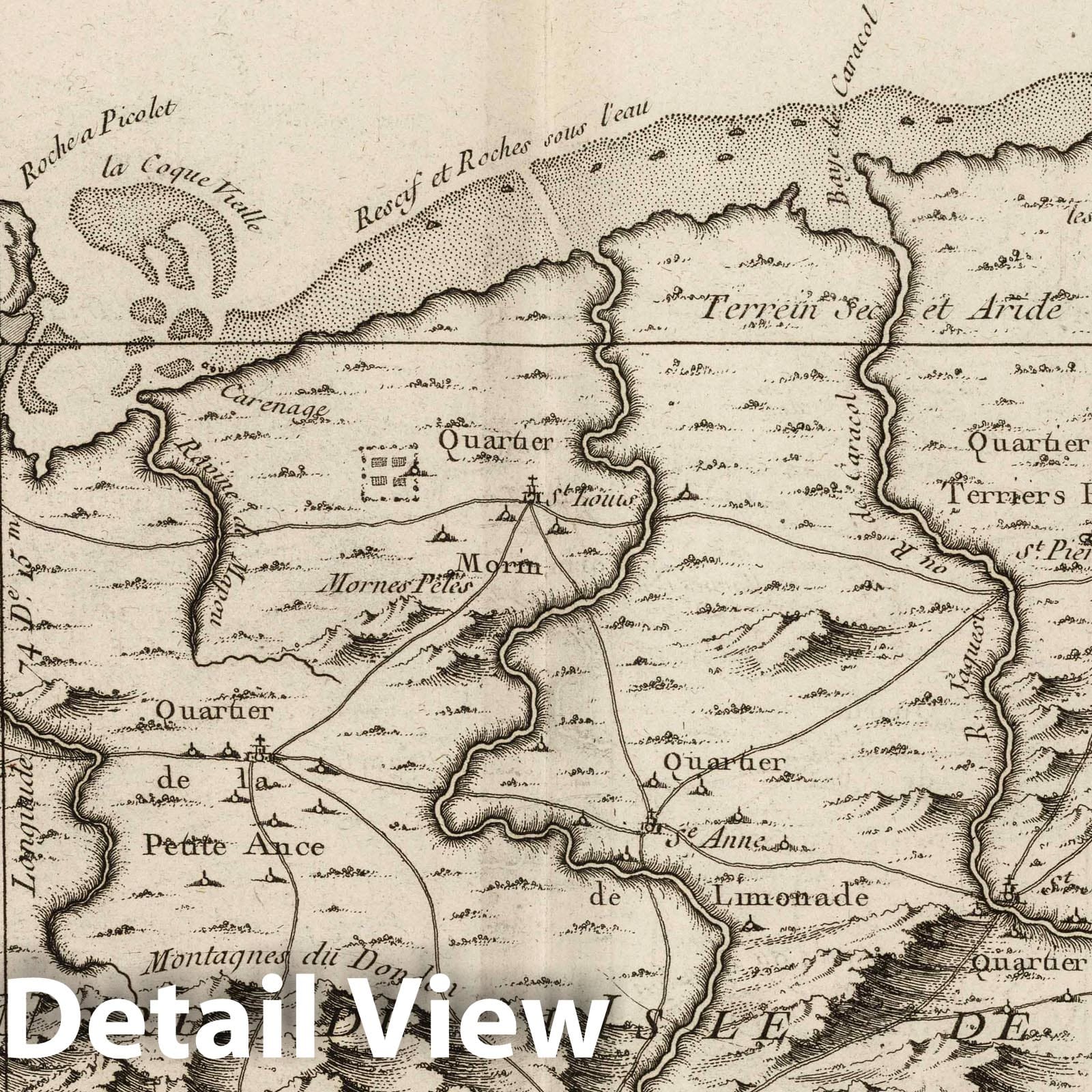 Cap Francois, Haiti - Nautical Chart, 1764 - Bellin Maritime Map Print